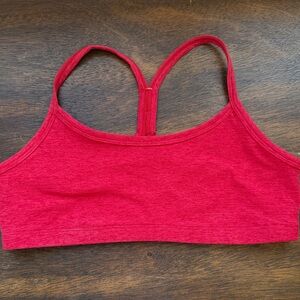 Beyond Yoga Red Racerback Seamless Bralette
